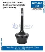 Bav-105 Kompozit Dış Mekan Sulu Sigara Küllüğü