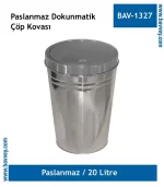 20 LT DOKUNMATİK KAPAKLI KONİK ÇÖP KOVASI