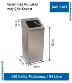 54 LT İMAJ KÜLLÜKLÜ ÇÖP KOVASI