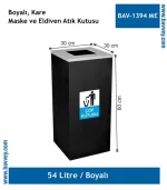 Maske Eldiven Atık Kutusu