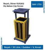 30 Litre Küllüklü Dış Mekan Çöp Kovası