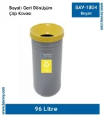 Metal Geri Dönüşüm Çöp Kovası Boyalı