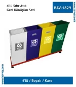 bav-1829 Geri Dönüşüm Seti 4'lü