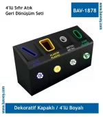 BAV-1878 Boyalı Geri Dönüşüm Seti 4'lü