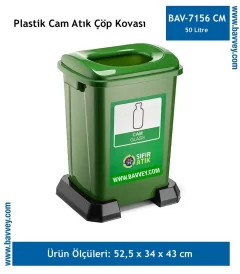 Plastik 50 Litre Geri Dönüşüm Çöp Kovası