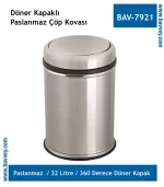 DOKUNMATİK PASLANMAZ ÇÖP KOVASI 32 LT