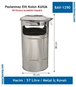 57 Lt. Paslanmaz Elit Kolon Küllük