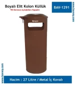 27 Litre Boyalı Elit Kolon Küllük