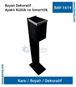 Dekoratif Kare Ayaklı Küllük ve İzmaritlik (BAV-1614)
