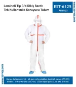 Tek Kullanımlık Şeritli Tulum Lamineli Tip 3/4