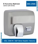 Butonlu Döner Başlıklı El Kurutma Makinesi