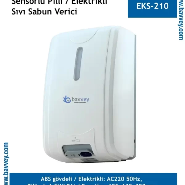 PLASTİK SENSÖRLÜ SIVI SABUN VERİCİ PİLLİ/ELEKTRİKLİ