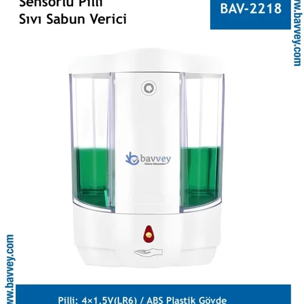 Sensörlü Pilli Sıvı Sabun Verici (BAV-2218)