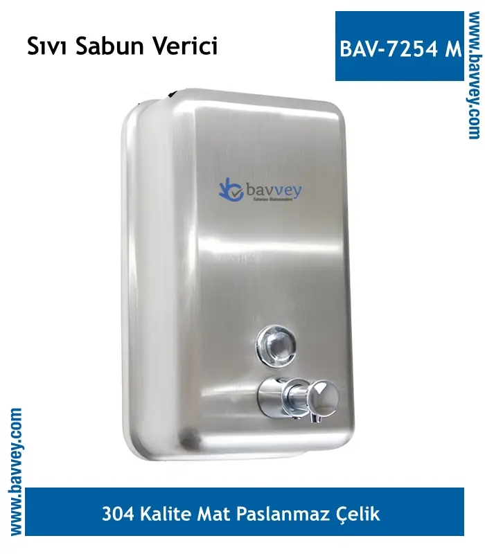 Paslanmaz Sıvı Sabun Verici (BAV-7254M)