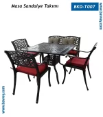 Döküm Masa Sandalye Takımı - BKD T007