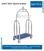 Askılı Paslanmaz Bavul Taşıma Arabası