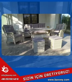 Rattan Bahçe Balkon Oturma Grubu - BKT 368