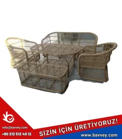 Rattan Masa Sandalye Takımı - BMS 401