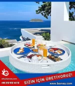 Oval Yüzen Havuz Servis Tepsisi BYT-806